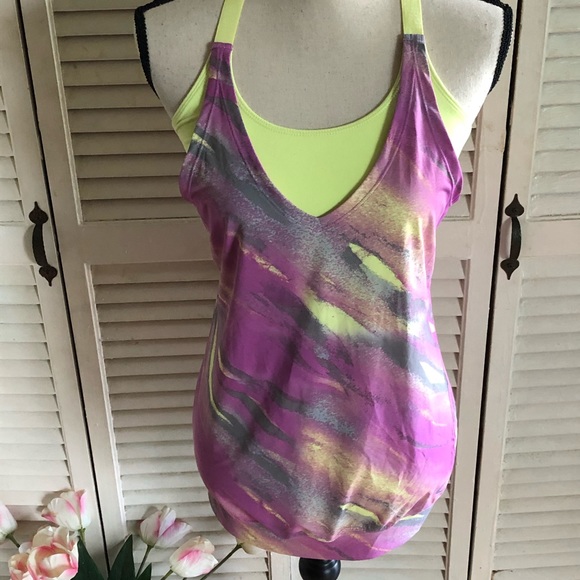 Oakley Purple Printed Energy Training Tank Top XS - Picture 3 of 8
